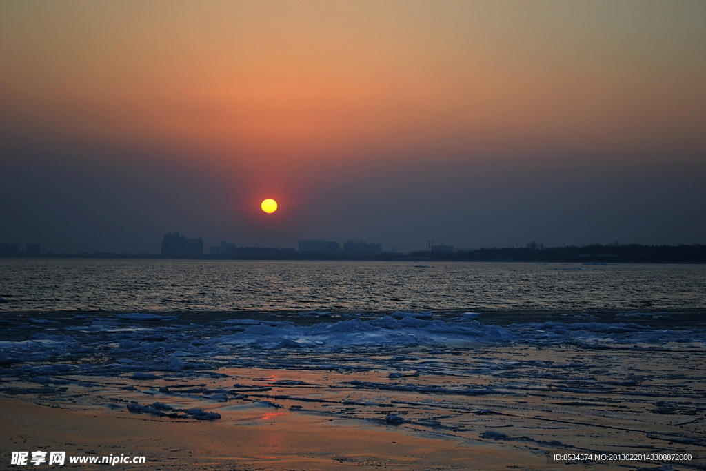 北戴河的夕阳