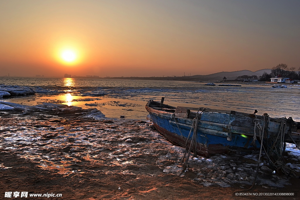 北戴河的夕阳