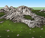 山石3D模型