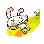 手绘漫画龟兔赛跑