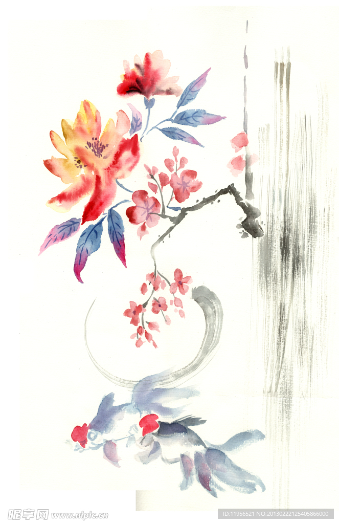 手绘花卉