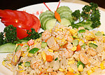 虾仁炒饭 蛋炒饭图片