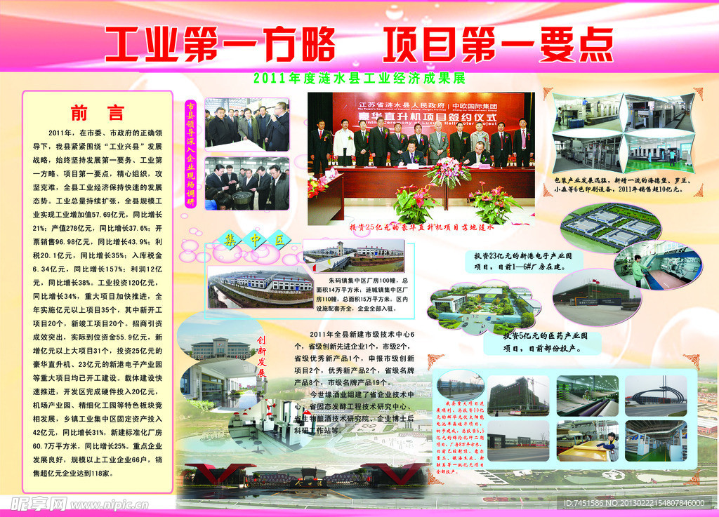 工业展板