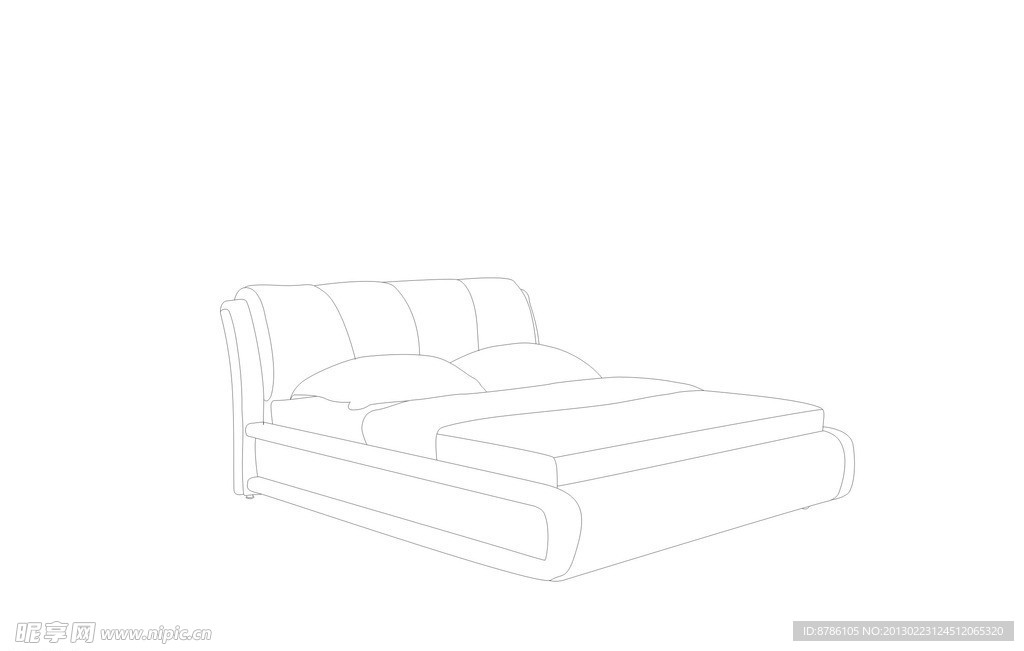 线描软床