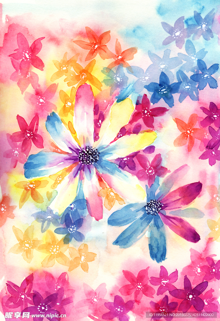 手绘花卉