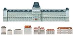 建筑楼房城堡矢量素材