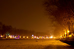 雪后后海酒吧夜景