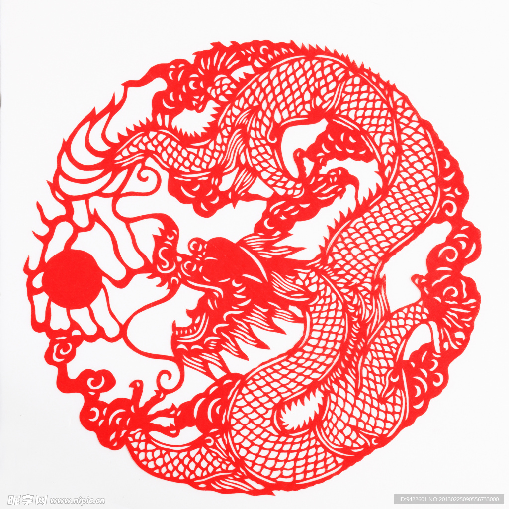 龙纹剪纸