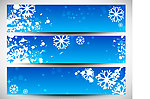 雪花背景横幅 banner
