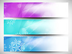 雪花背景横幅 banner