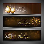 梦幻圣诞新年背景 banner