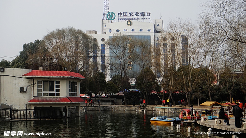 公园的国画