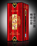酒盒包装设计 （平面图）