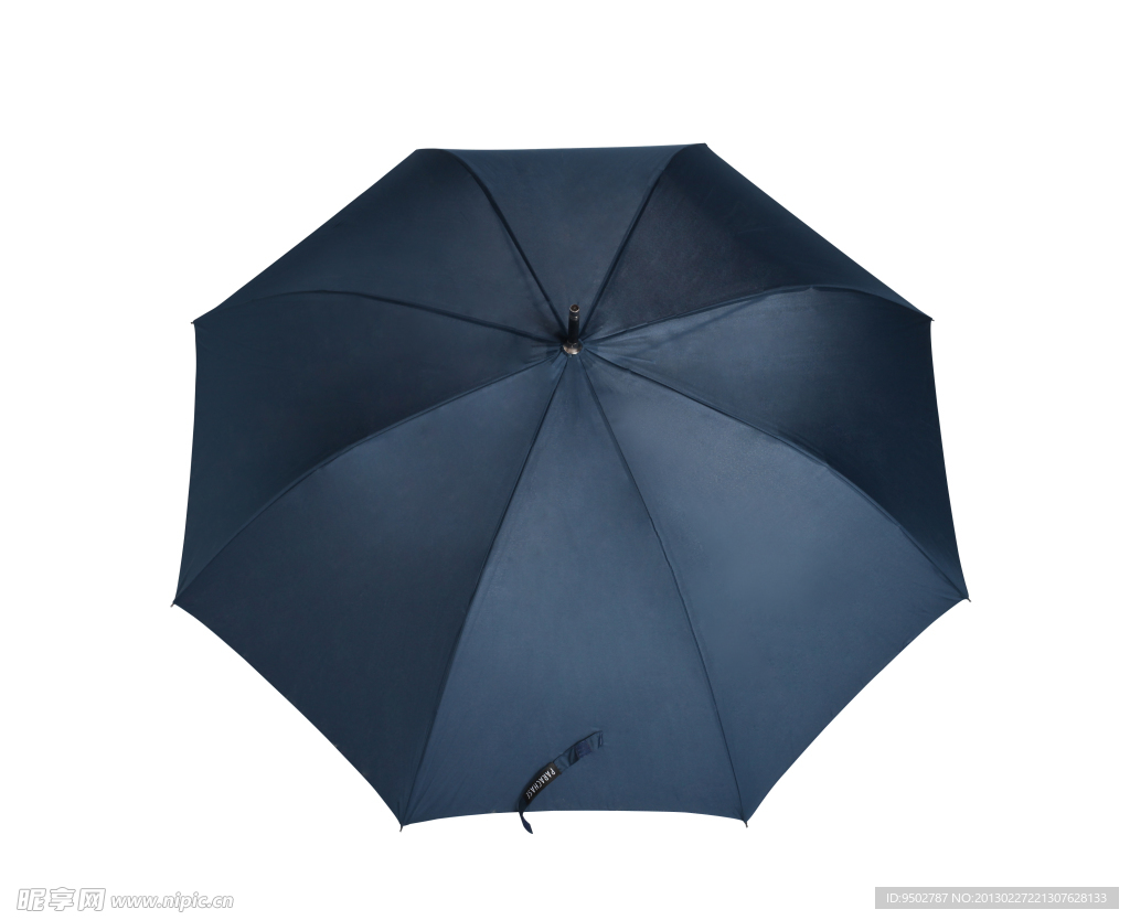 蓝色洋伞