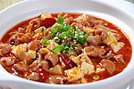 麻婆豆腐烩鱼肚