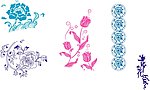 青花瓷 底纹 花纹