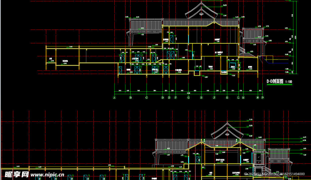 中式酒店 大堂施工