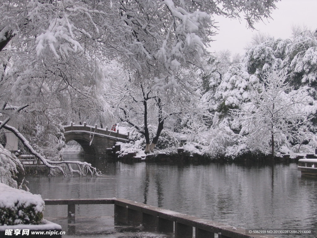 常州红梅公园雪景