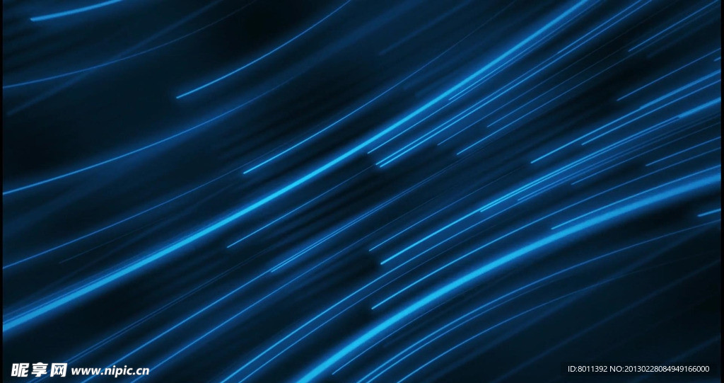 LED视频素材蓝色线条