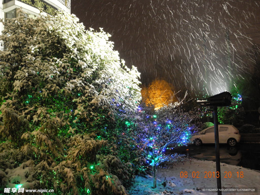 雪色夜景