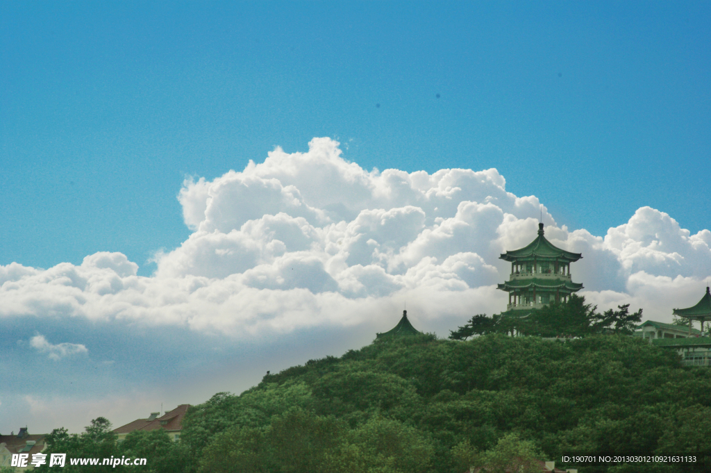 青岛小鱼山风光