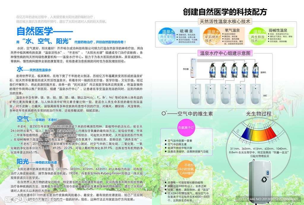 自然医学宣传折页