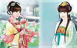 古装手绘美女