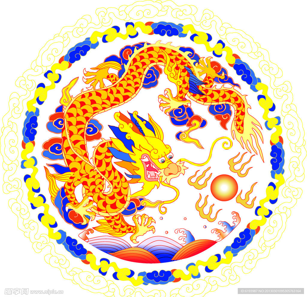 矢量 龙素材