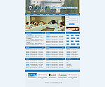 蓝色学院网站网站模版PSD