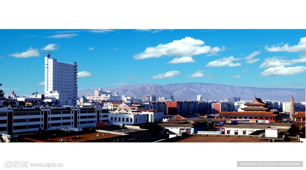 武威市鸟瞰图