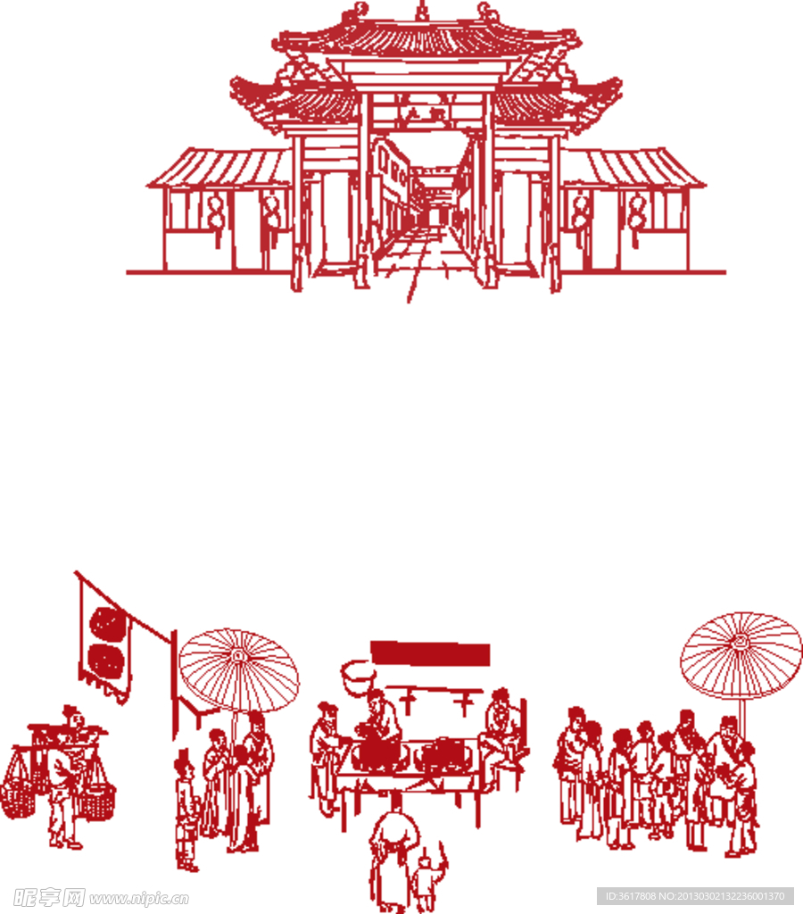 周村大街 古代人物