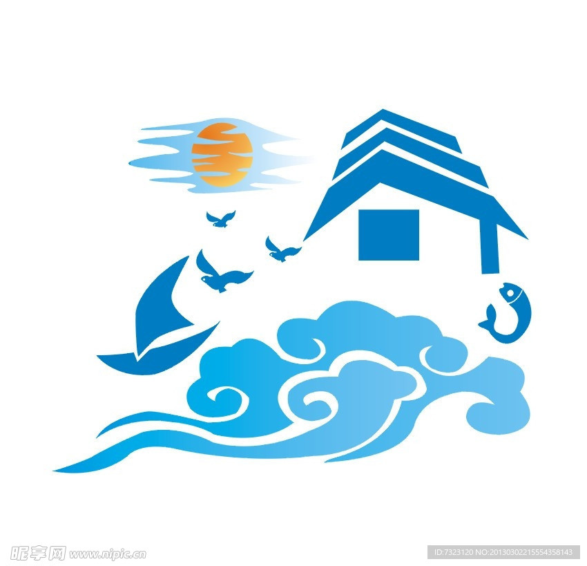 晚霞 海边