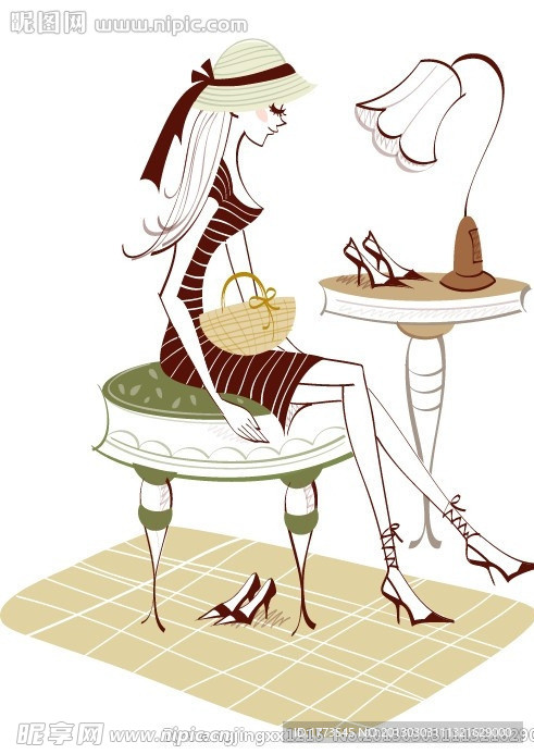 时尚人物插画