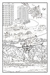 淮安市主题浮雕设计手绘稿