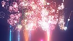 烟花粒子黑背景带通道高清视频