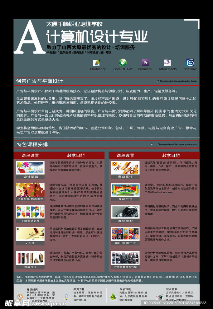 计算机培训展板