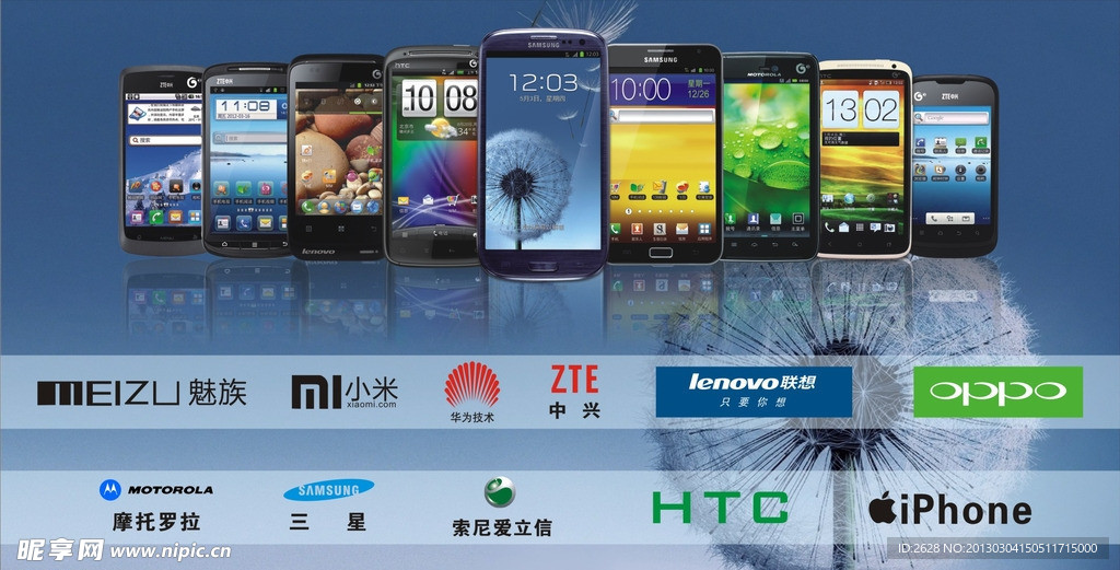 各种手机三星HTC国产手机