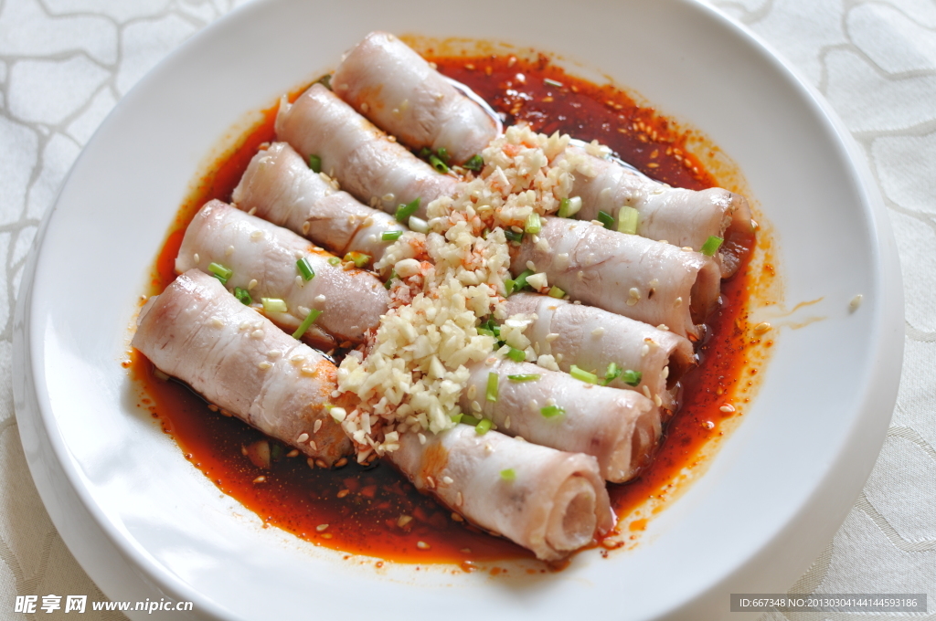 凉拌肉片