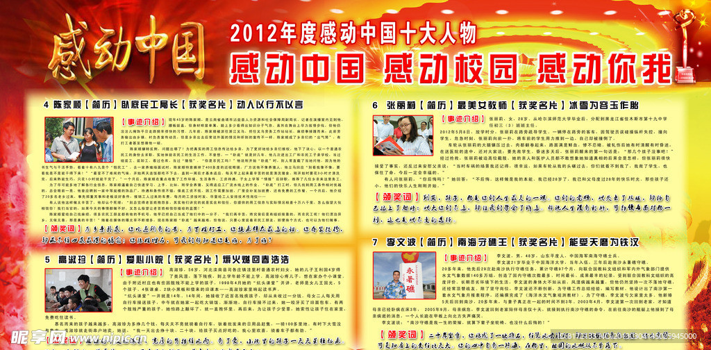 2012年度感动中国十大人物