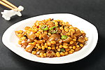 肉皮炒黄豆