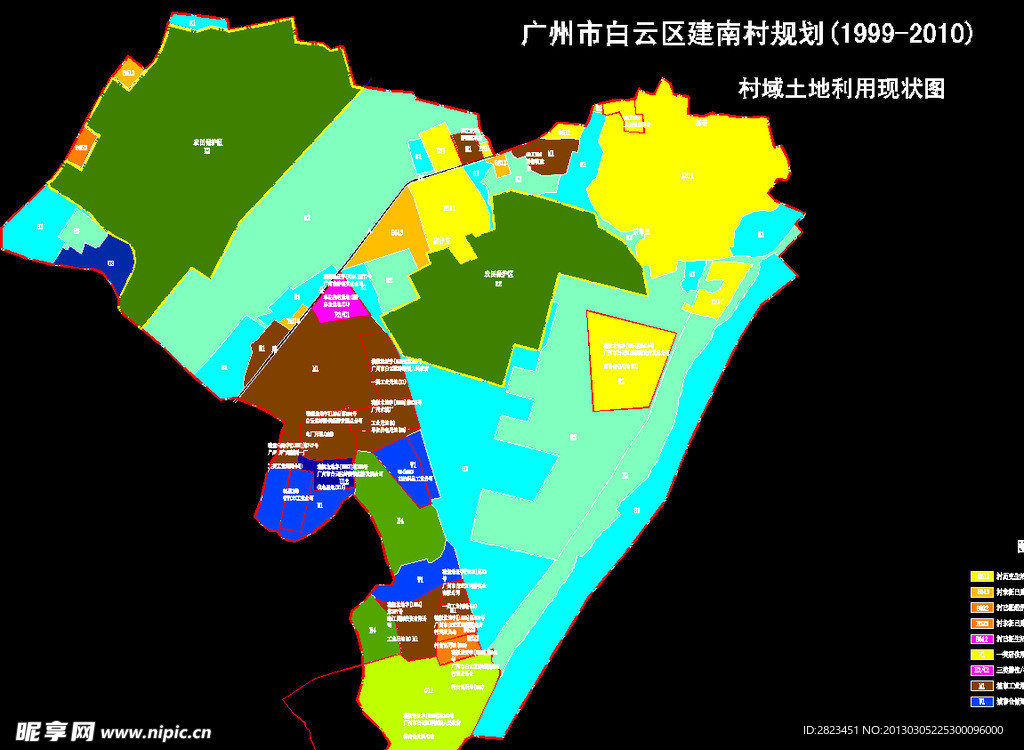 村域土地利用现状图(加农保)