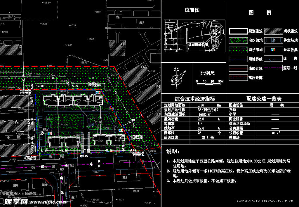 小区规划 规划总图