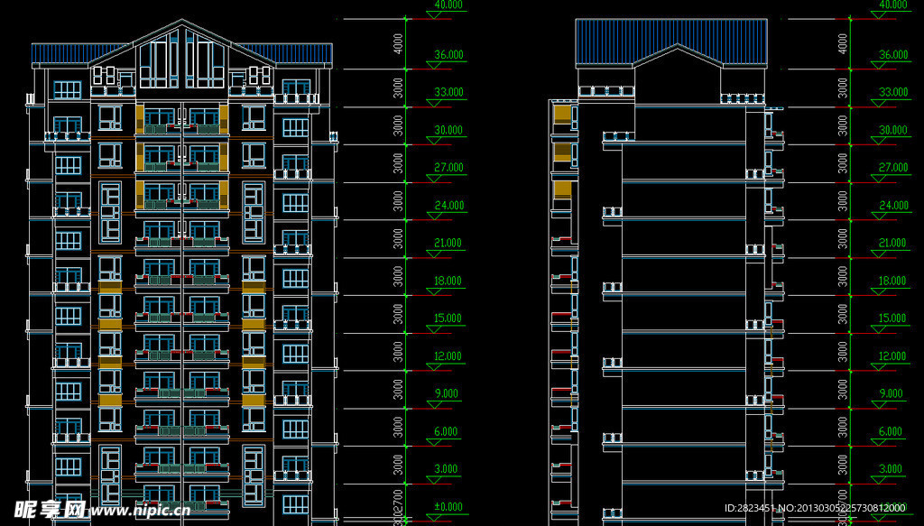 小区规划 住宅楼全图
