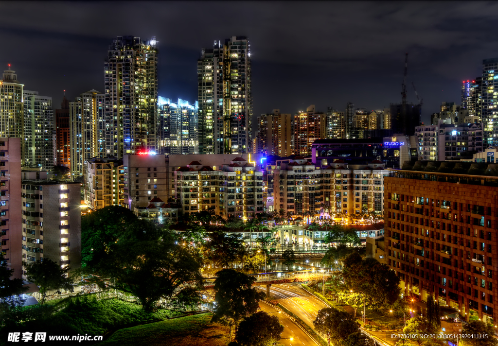 新加坡漂亮夜景