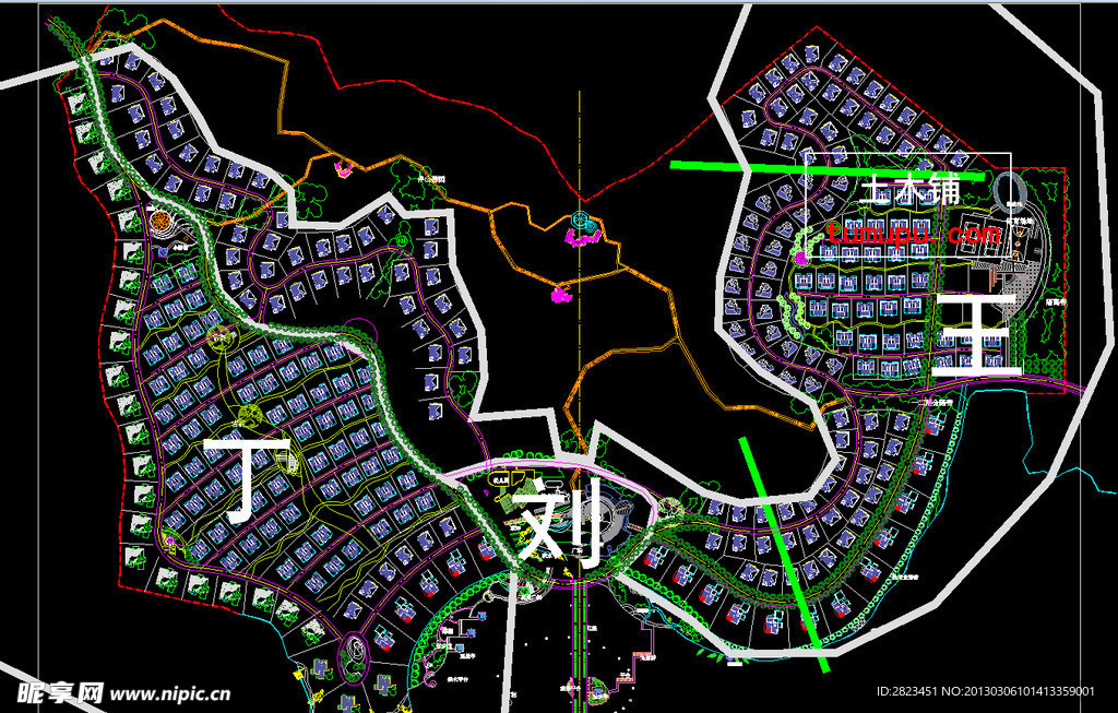 小区规划 别墅区