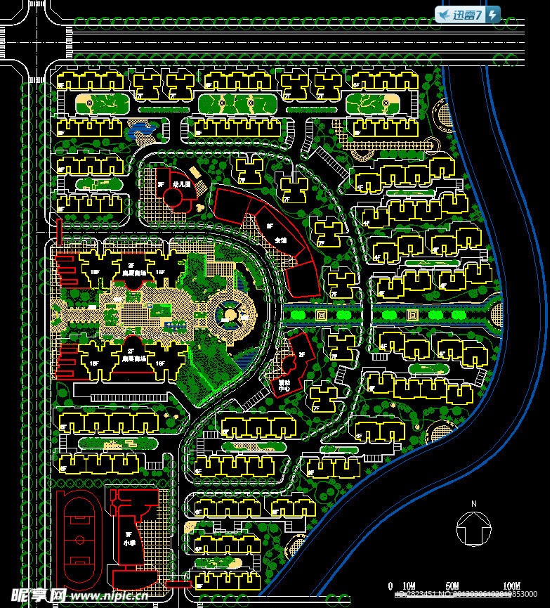 小区规划 某居住小区规划设计图