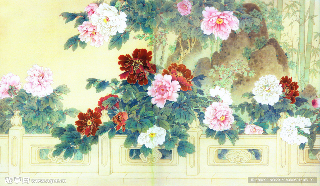 王庆升《御花园之春》