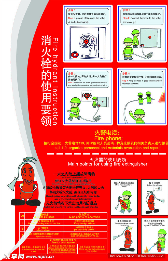 消火栓使用方法