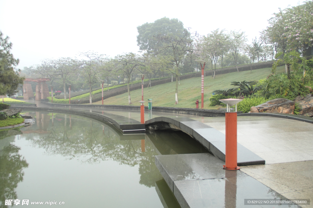 千灯湖公园一角