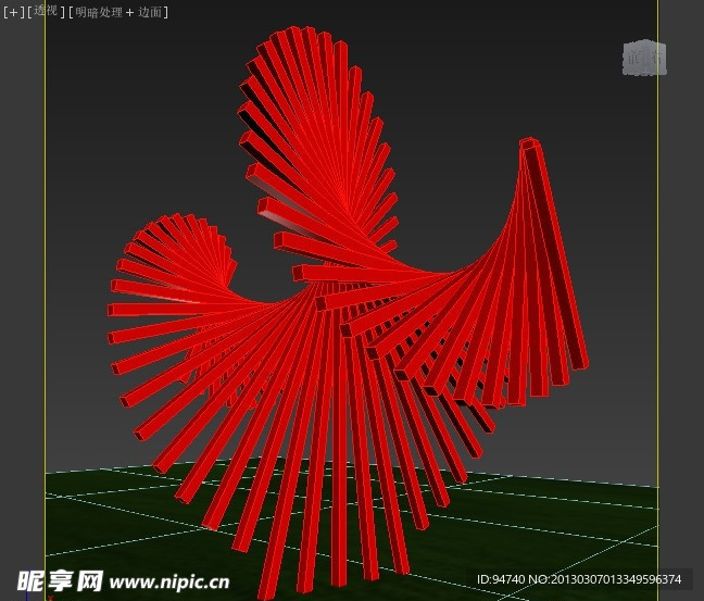 不锈钢雕塑3d模型